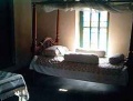 Srila Bhaktivinoda Thakur's Bhajan Kutir his holy bed.jpg
